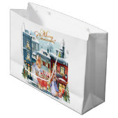 Grand Sac Cadeau Peter le lapin Noël shopping (Devant Angle)