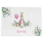 Grand Sac Cadeau Peter Rabbit C'est une fille (Dos)