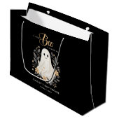 Grand Sac Cadeau Petit Boho Ghost Baby shower d'Halloween (Devant Angle)