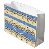 Grand Sac Cadeau Petit Garçon Pacifier Abstrait (Dos Angle)