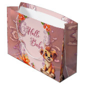 Grand Sac Cadeau Petit lion mignon (Dos Angle)