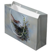 Grand Sac Cadeau Petit Oiseau (Devant Angle)