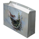 Grand Sac Cadeau Petit Oiseau (Dos Angle)