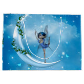 Grand Sac Cadeau Petite fée dansant sur la lune (Dos)