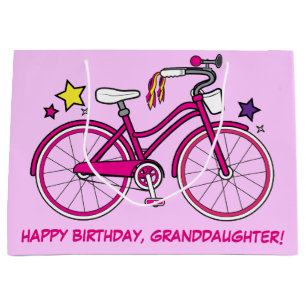 Grand Sac Cadeau Petite-fille de joyeux anniversaire avec la