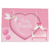 Grand Sac Cadeau petite fille douche  (Dos)