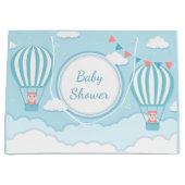 Grand Sac Cadeau petite fille mignonne jumeaux douche (Devant)