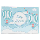 Grand Sac Cadeau petite fille mignonne jumeaux douche (Dos)