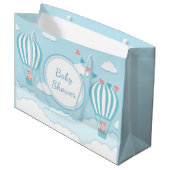 Grand Sac Cadeau petite fille mignonne jumeaux douche (Devant Angle)