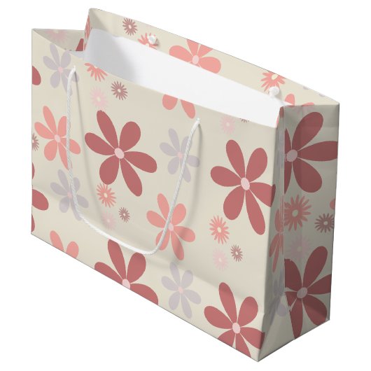 Grand Sac Cadeau petite fille parties scintillant rose (Devant Angle)