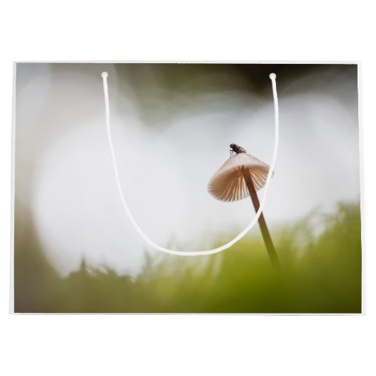 Grand Sac Cadeau Petite photo de la nature des champignons (Devant)