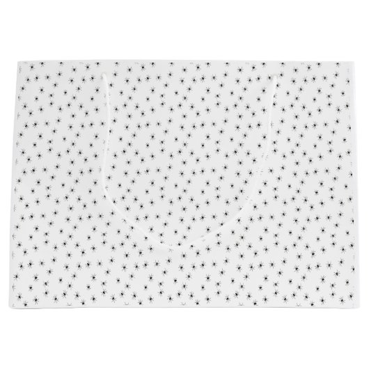 Grand Sac Cadeau Petites araignées éffrayantes à l'Halloween (Devant)