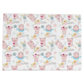 Grand Sac Cadeau Petits cochons mignons (Dos)