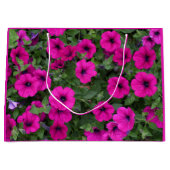 Grand Sac Cadeau Pétunias rose vif (Devant)