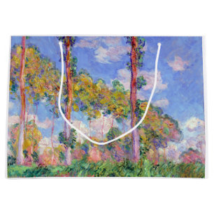 Grand Sac Cadeau Peupliers au soleil, Monet
