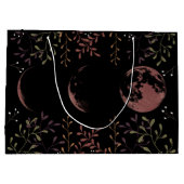 Grand Sac Cadeau Phases de lune foncée (Dos)