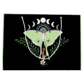 Grand Sac Cadeau Phases Luna Moth Moon Noir (Dos)