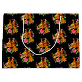 Grand Sac Cadeau Phoenix Floral Se Lève De L'Imaginaire Des Cendres (Devant)