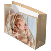 Grand Sac Cadeau Photo de bébé neutre (Devant Angle)