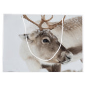 Grand Sac Cadeau Photo de la nature des rennes (Dos)