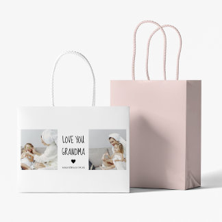 Grand Sac Cadeau Photo de Love You Grandma Meilleur poison