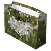 Grand Sac Cadeau Photo Floral Bloom (Dos Angle)