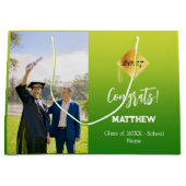 Grand Sac Cadeau Photo jaune vert pâle (Devant)