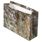 Grand Sac Cadeau photo perles (Devant Angle)