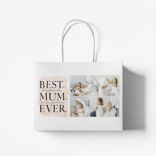 Grand Sac Cadeau Photo Pink Happy Mothers Day