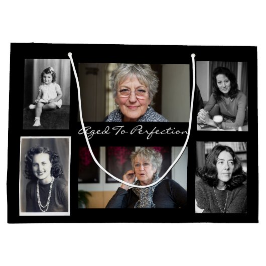 Grand Sac Cadeau Photos De L'Âge À La Perfection (Dos)