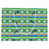 Grand Sac Cadeau Pickleball Été, Pickleball Fête à thème (Dos)