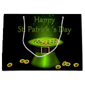 Grand Sac Cadeau Pièces Casquettes de la Saint-Patrick (Devant)