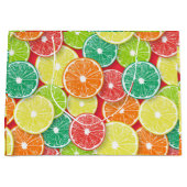 Grand Sac Cadeau Pièces de fruits d'agrumes pop art 2 (Devant)