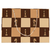Grand Sac Cadeau Pièces de plateau d'échecs (Dos)