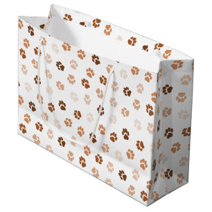 Grand Sac Cadeau Pieds de chien