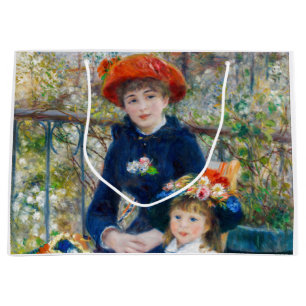 Grand Sac Cadeau Pierre-Auguste Renoir - Deux soeurs sur la terrass