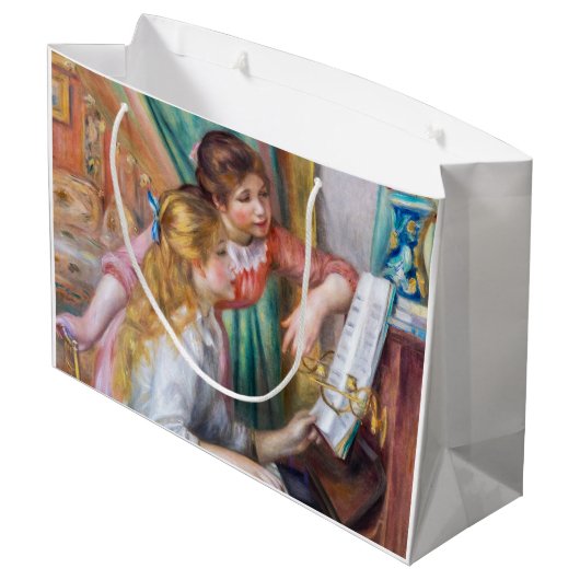 Grand Sac Cadeau Pierre Auguste Renoir - Jeunes filles au piano (Dos Angle)