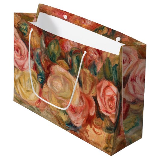 Grand Sac Cadeau Pierre-Auguste Renoir - Rose (Devant Angle)