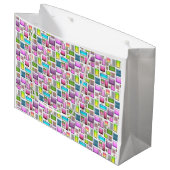 Grand Sac Cadeau Pierres précieuses et mère de perle (Devant Angle)