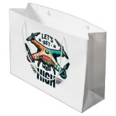 Grand Sac Cadeau Pilote de drone (Dos Angle)