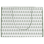 Grand Sac Cadeau Pin vert Motif de Noël (Dos)