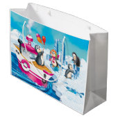 Grand Sac Cadeau pingouins en Antarctique (Dos Angle)