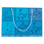 Grand Sac Cadeau pingouins en Antarctique (Dos)