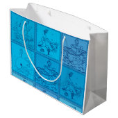 Grand Sac Cadeau pingouins en Antarctique (Dos Angle)