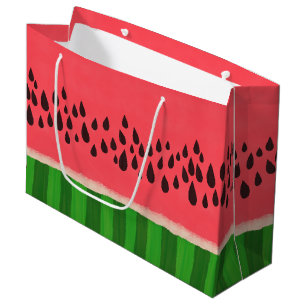 Grand Sac Cadeau Pink and Green Watermelon