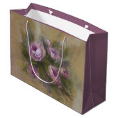 Grand Sac Cadeau Pink / Purple Roses Large (Dos Angle)