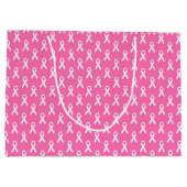 Grand Sac Cadeau Pink Ribbon Breast Cancer Awareness Pattern (Dos)