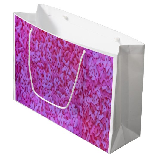 Grand Sac Cadeau Pink Ribbon Sensibilisation au cancer du sein (Devant Angle)