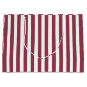 Grand Sac Cadeau Pink Stripes Birthday (Devant)