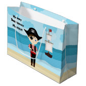 Grand Sac Cadeau Pirate Boy (Devant Angle)